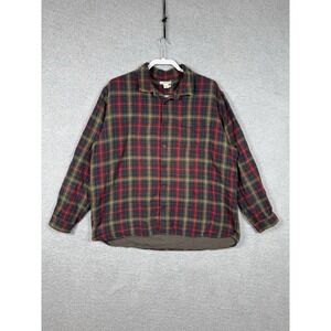 Carbon 2 Cobalt Flannel‎ Shirt Men's XL Long Sleeve Button Up Plaid Lined